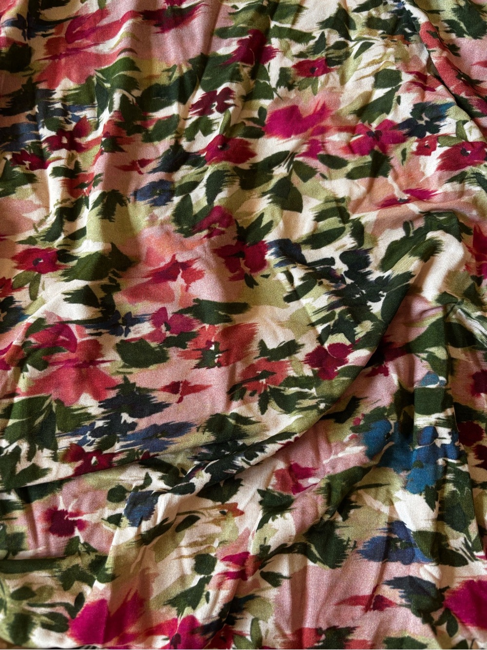 NWT Farm Rio Ikat Tiny Flowers Jersey Top - Picture 7 of 8